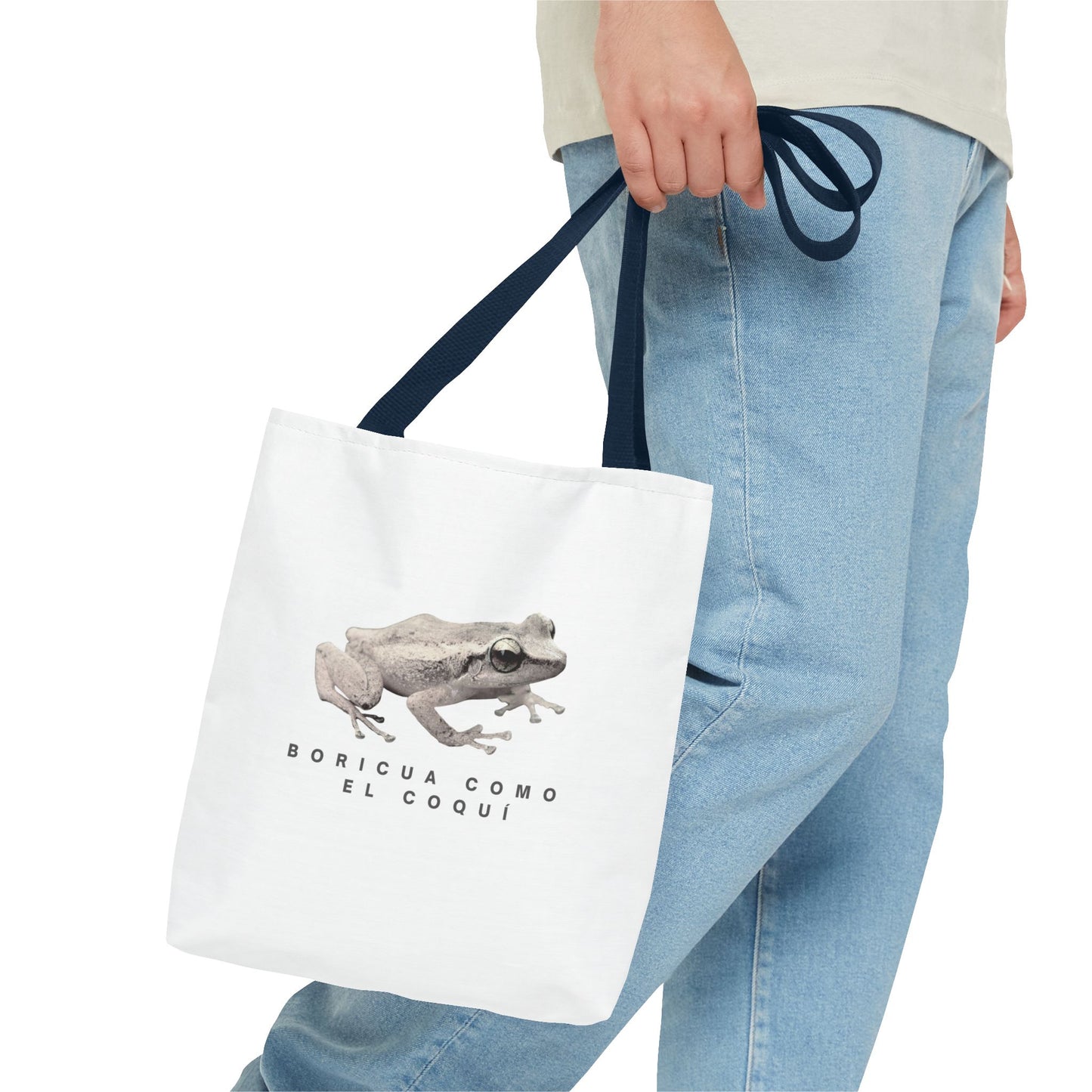 Boricua Como El Coquí Tote Bag
