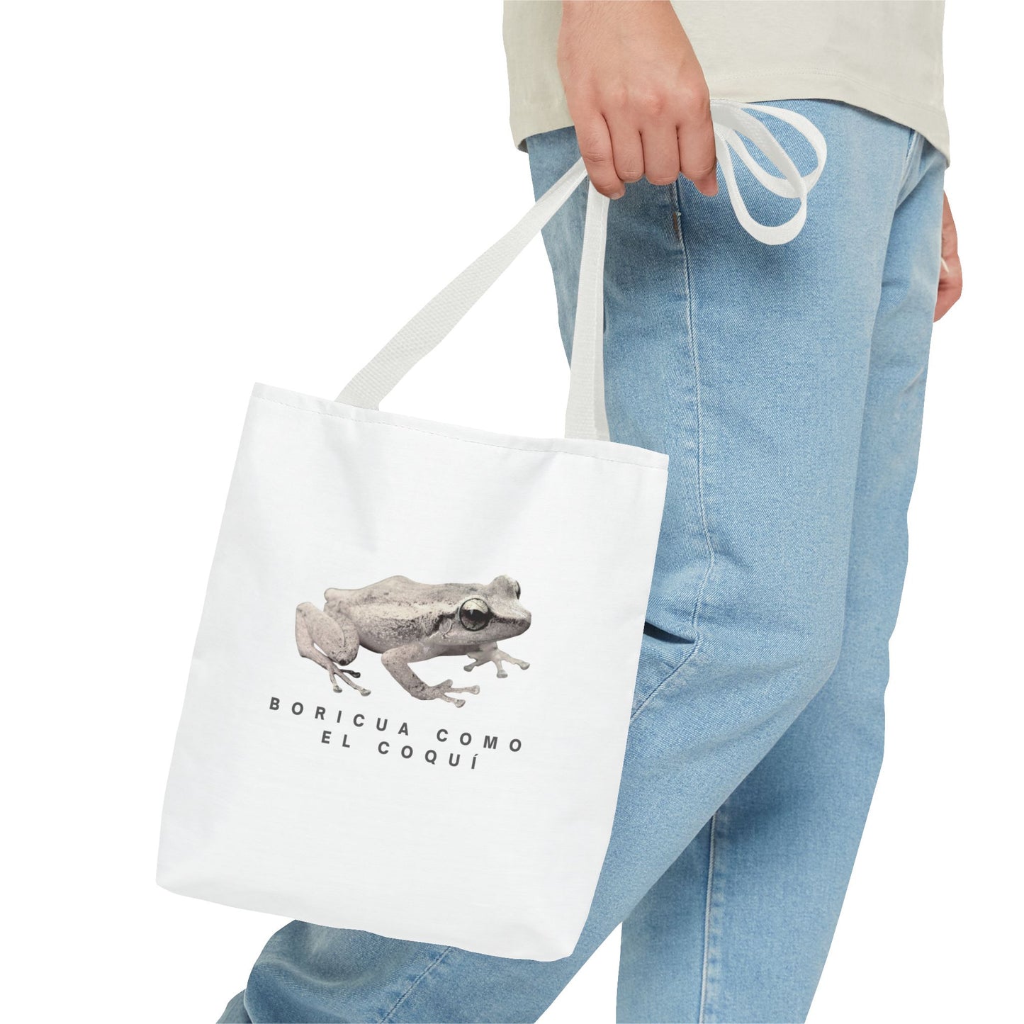 Boricua Como El Coquí Tote Bag