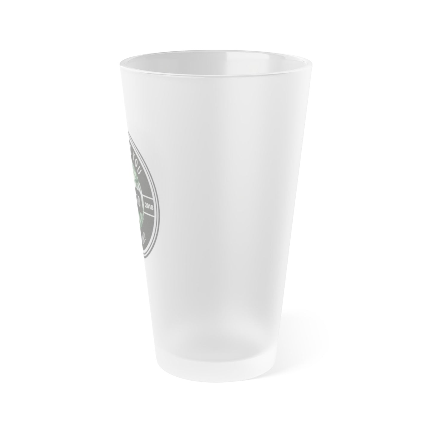 Frosted Let's Go Pint Glass