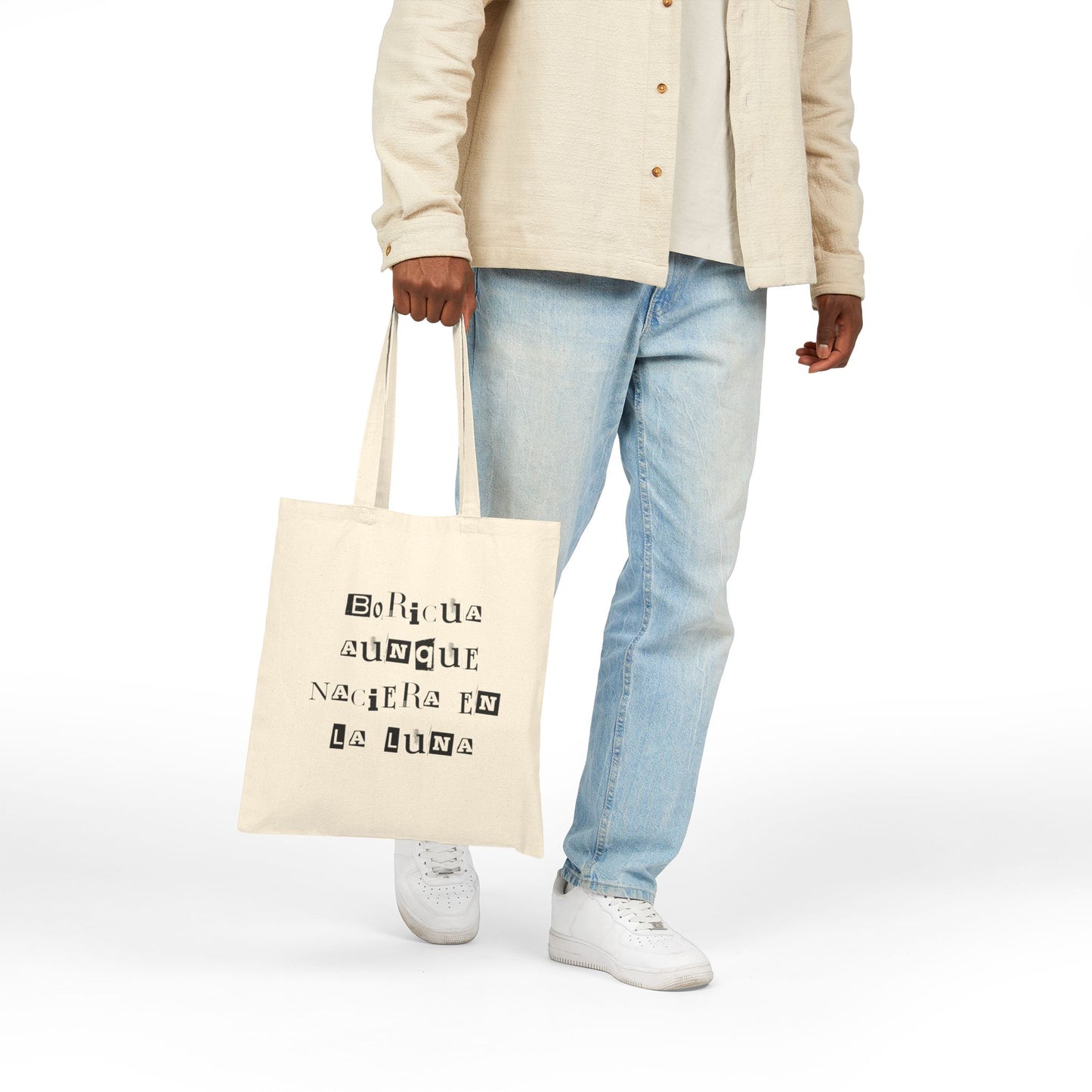 Boricua En La Luna Tote Bag