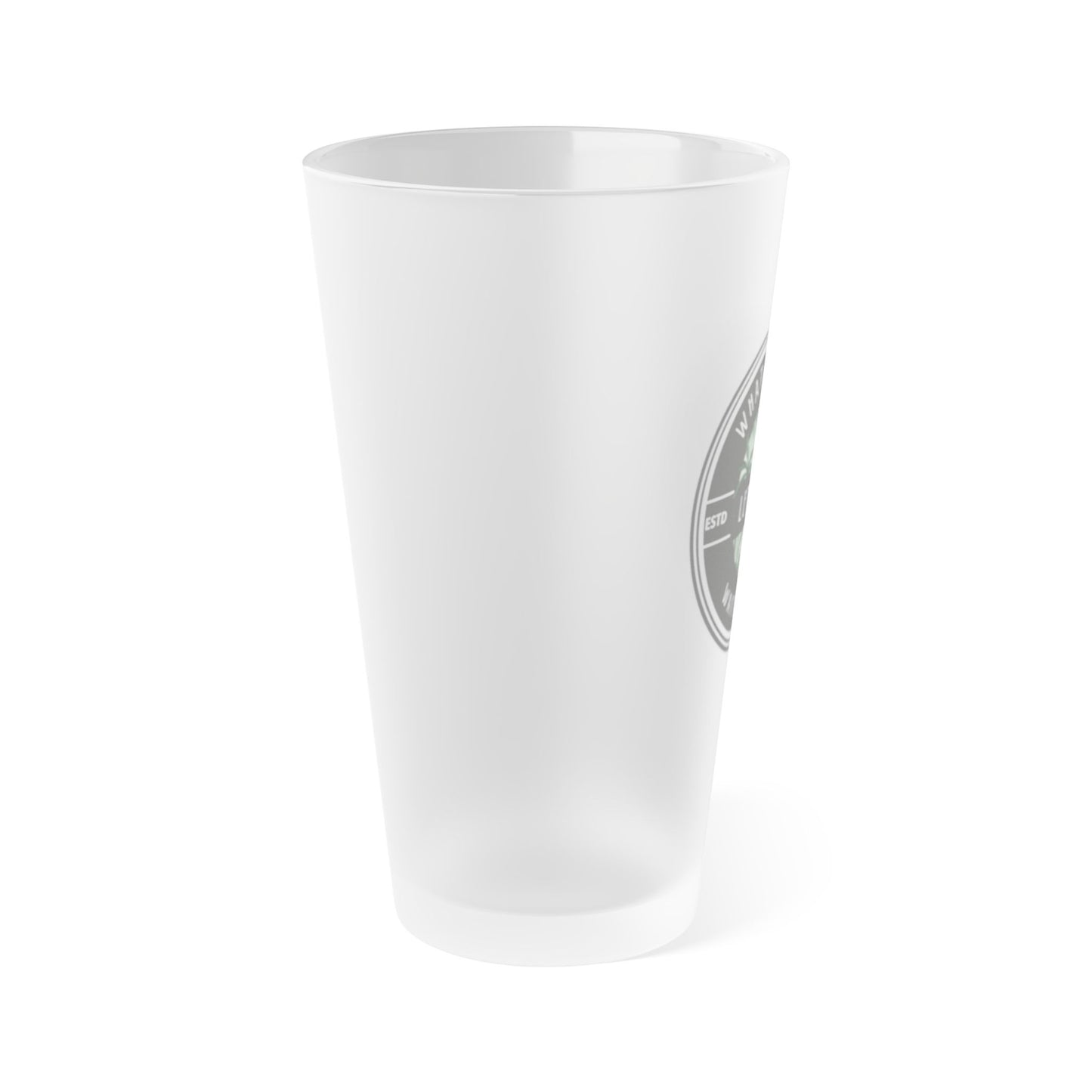 Frosted Let's Go Pint Glass
