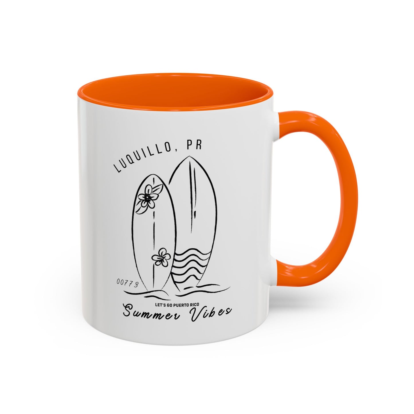 Luquillo Summer Vibes Accent Coffee Mug - 11oz