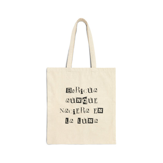 Boricua En La Luna Tote Bag