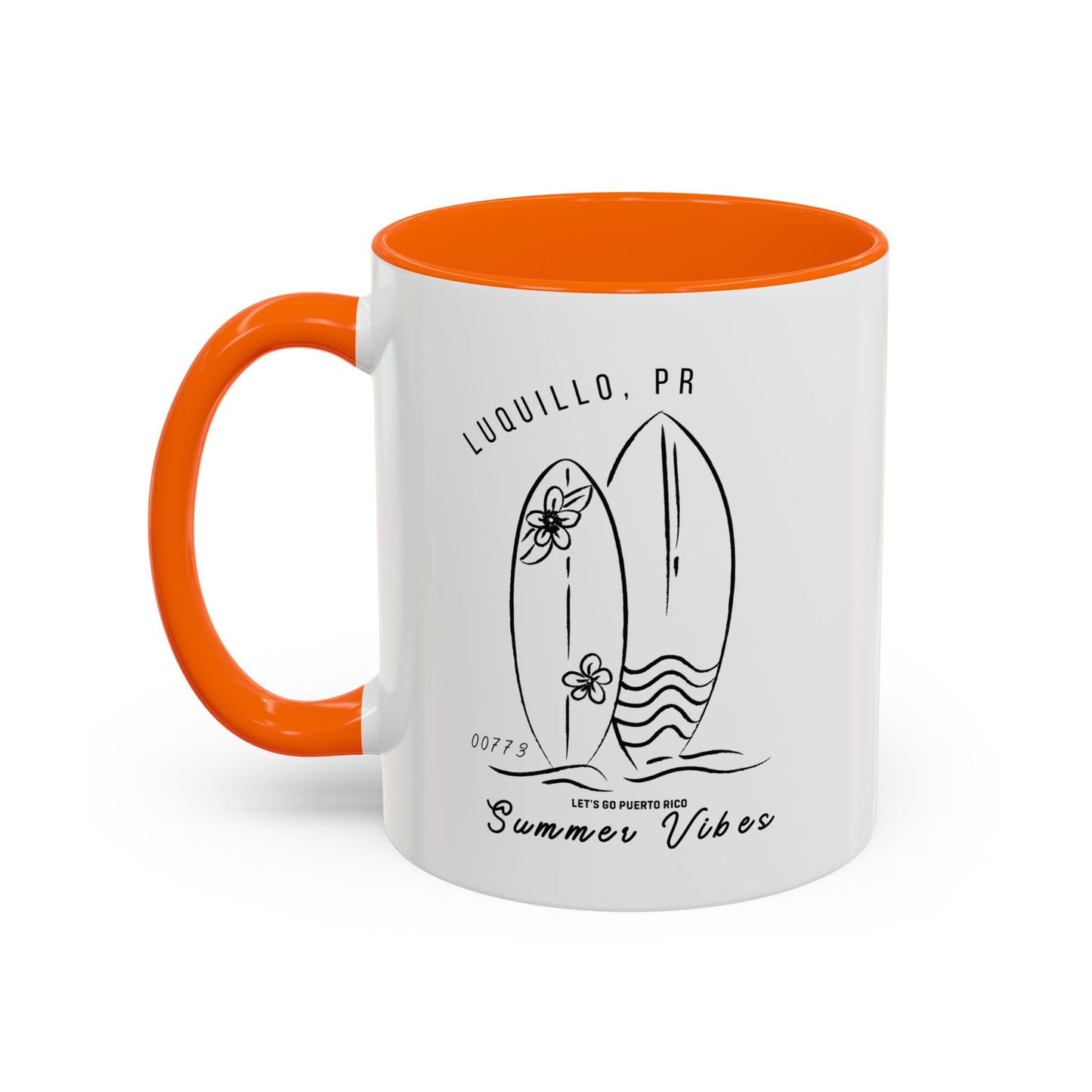 Luquillo Summer Vibes Accent Coffee Mug - 11oz