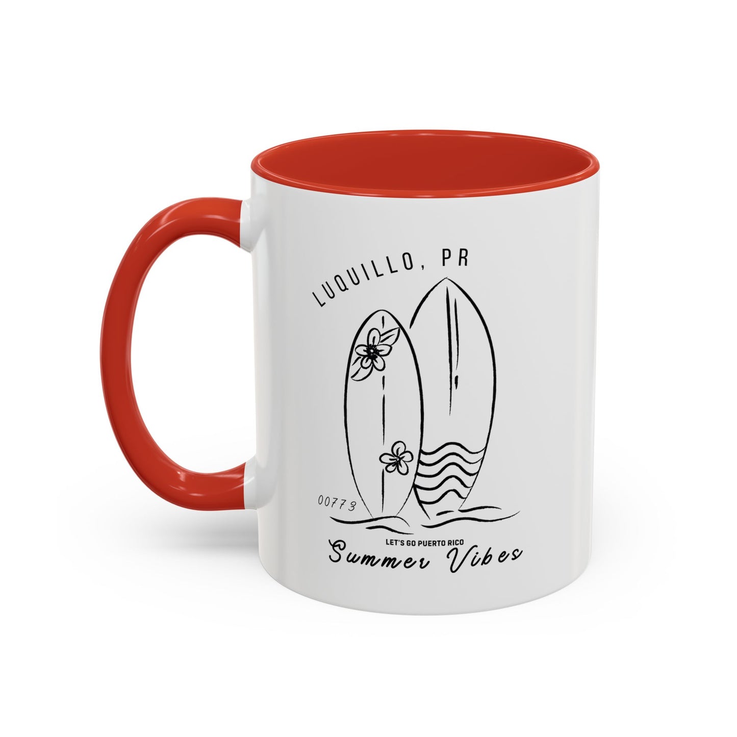 Luquillo Summer Vibes Accent Coffee Mug - 11oz