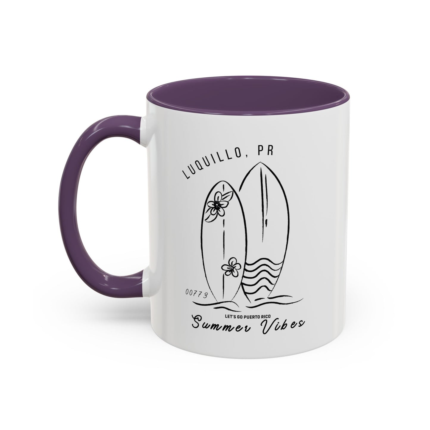 Luquillo Summer Vibes Accent Coffee Mug - 11oz
