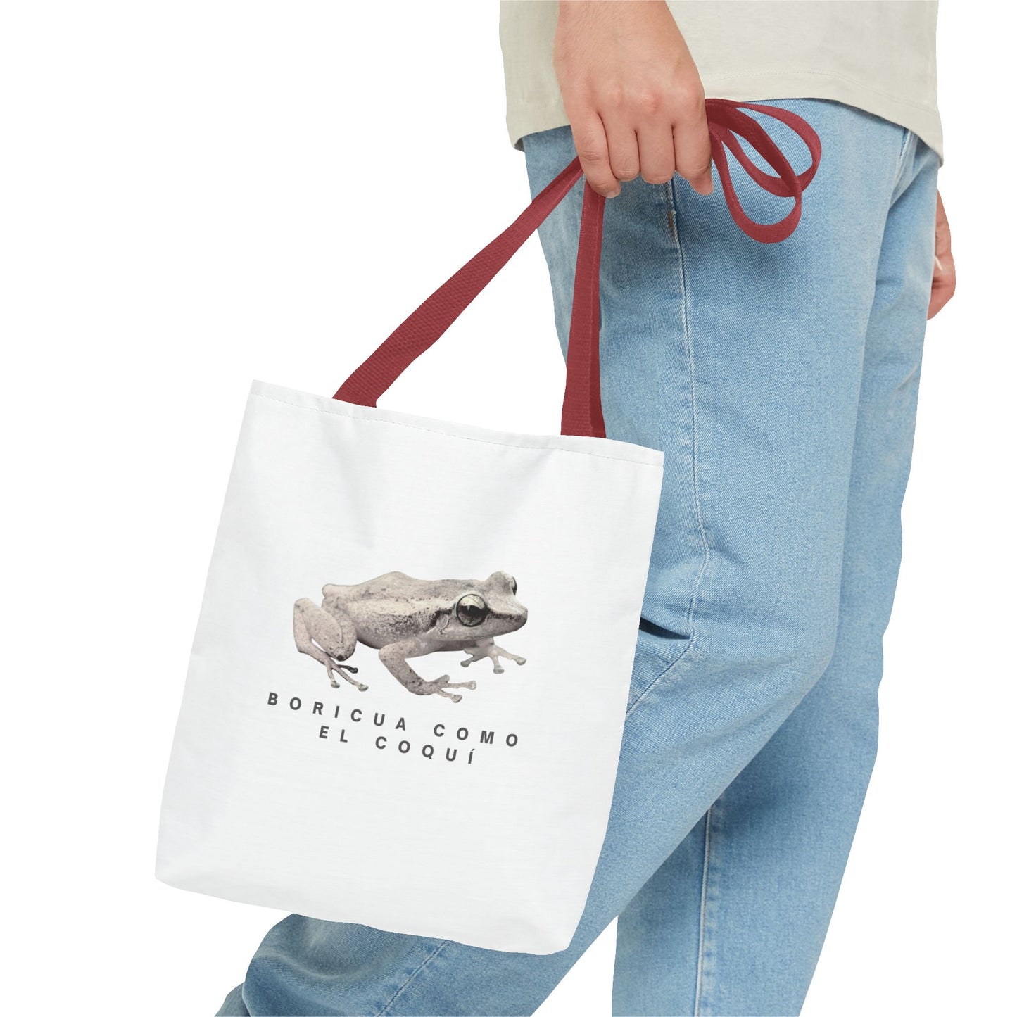 Boricua Como El Coquí  Tote Bag