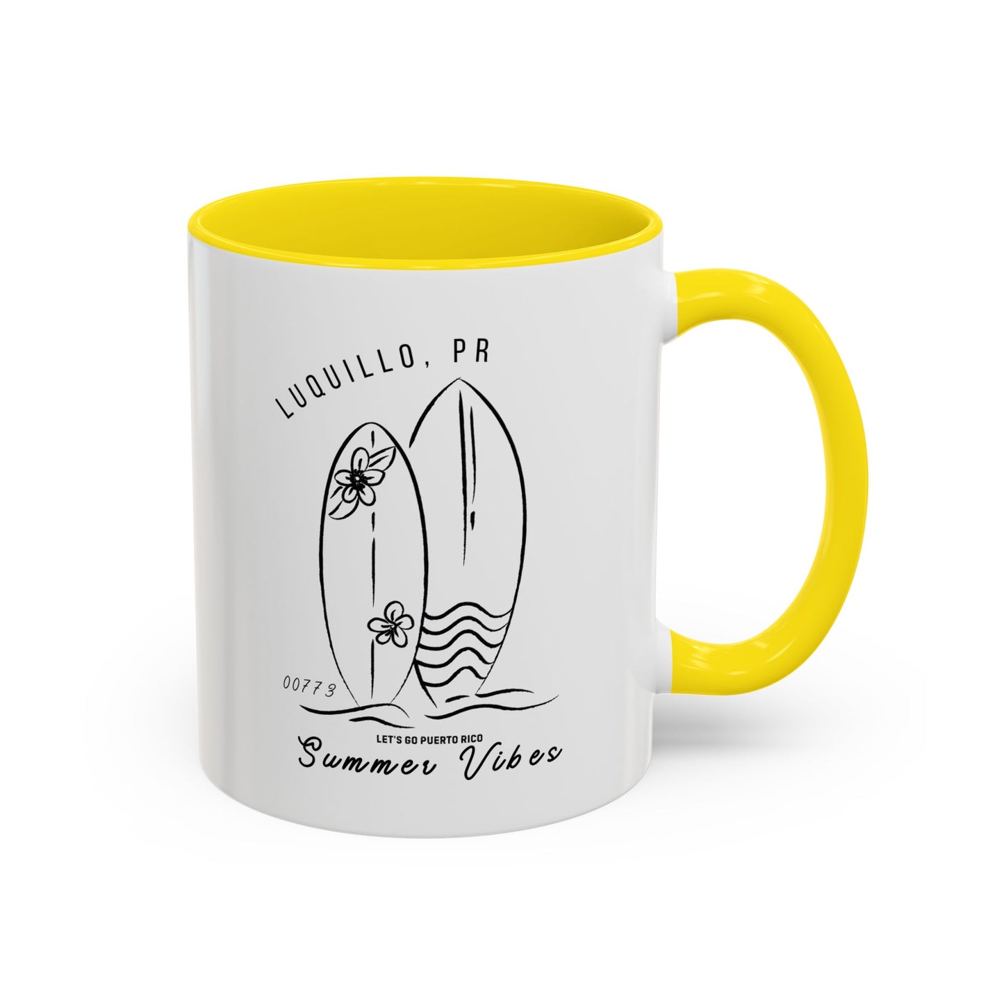 Luquillo Summer Vibes Accent Coffee Mug - 11oz