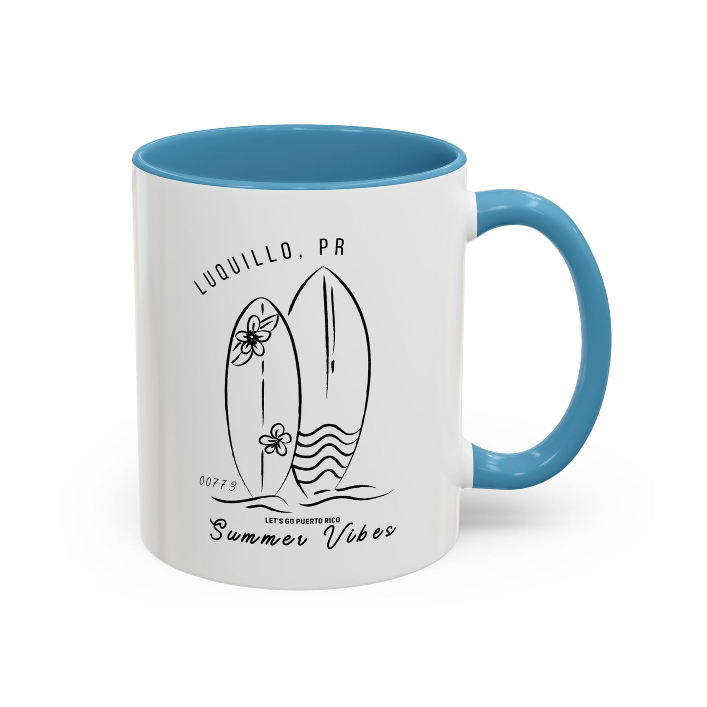 Luquillo Summer Vibes Accent Coffee Mug - 11oz