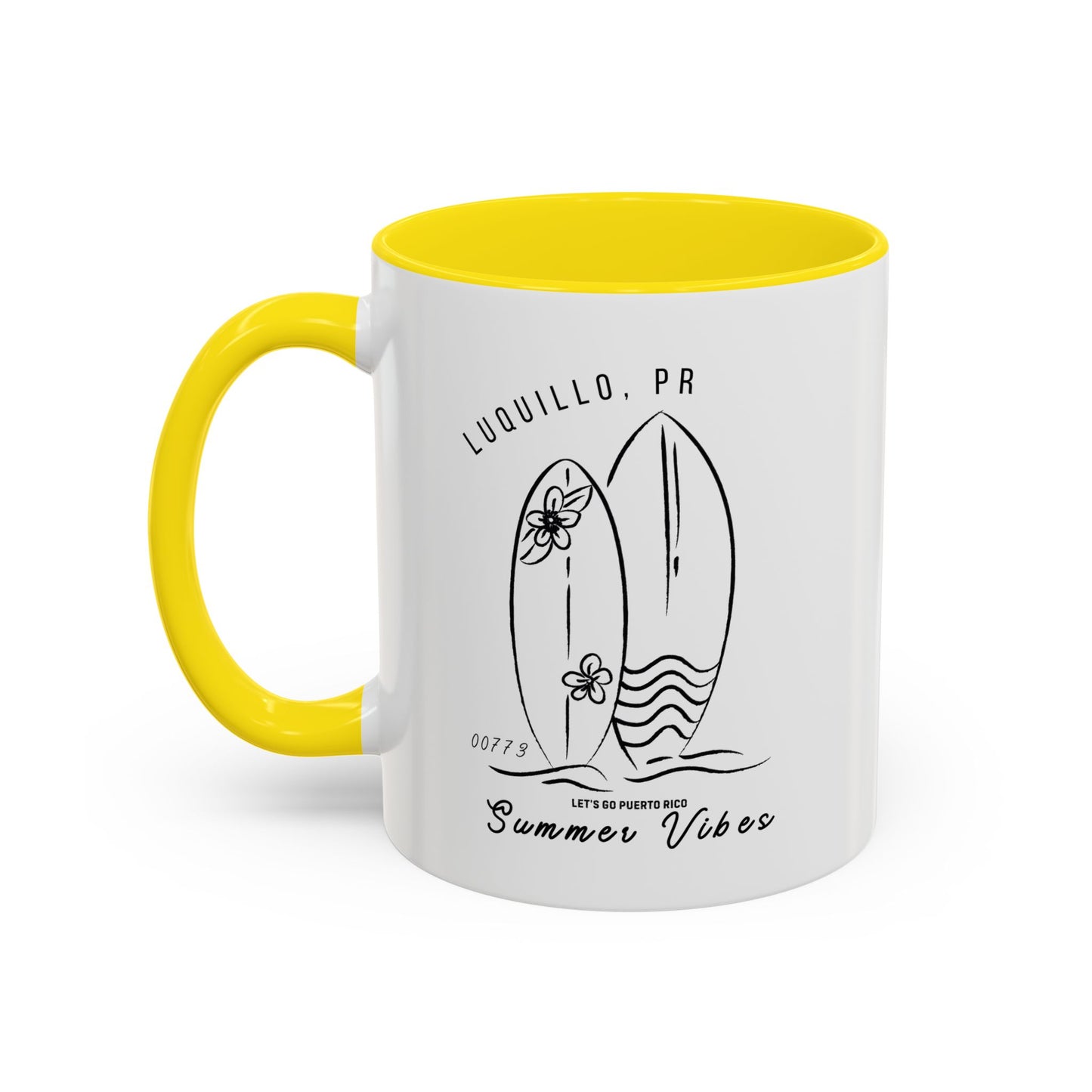 Luquillo Summer Vibes Accent Coffee Mug - 11oz