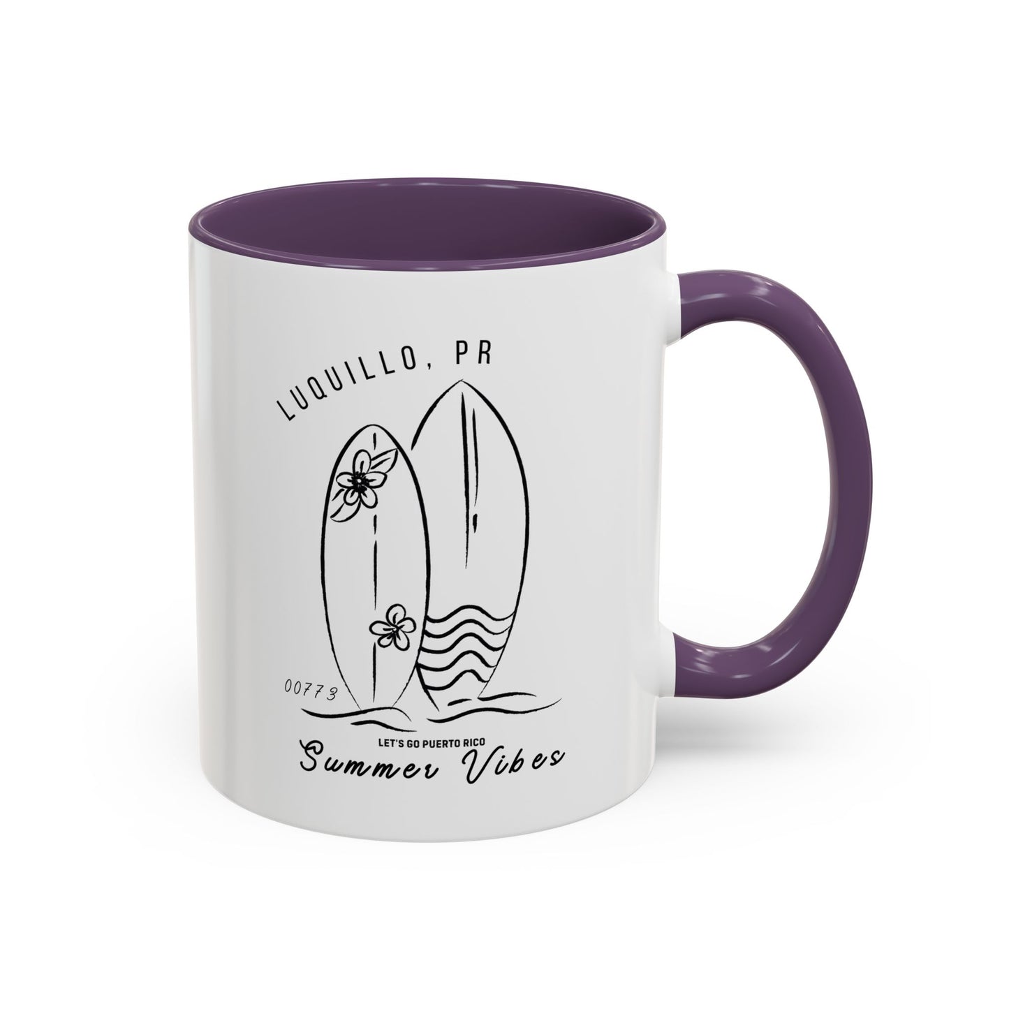 Luquillo Summer Vibes Accent Coffee Mug - 11oz