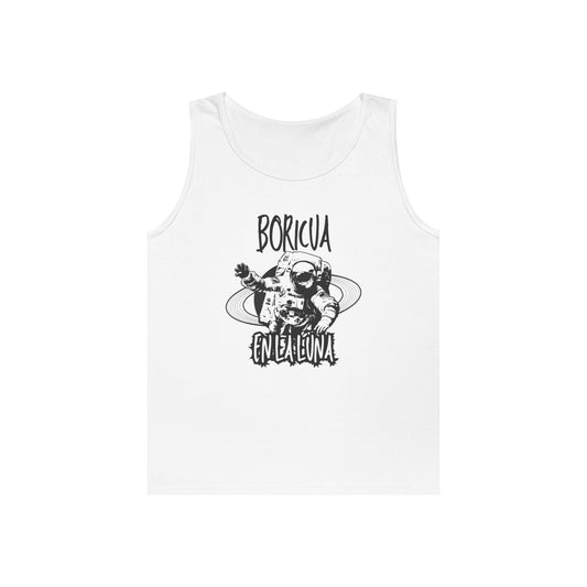 Boricua En La Luna Heavy Cotton Tank Top