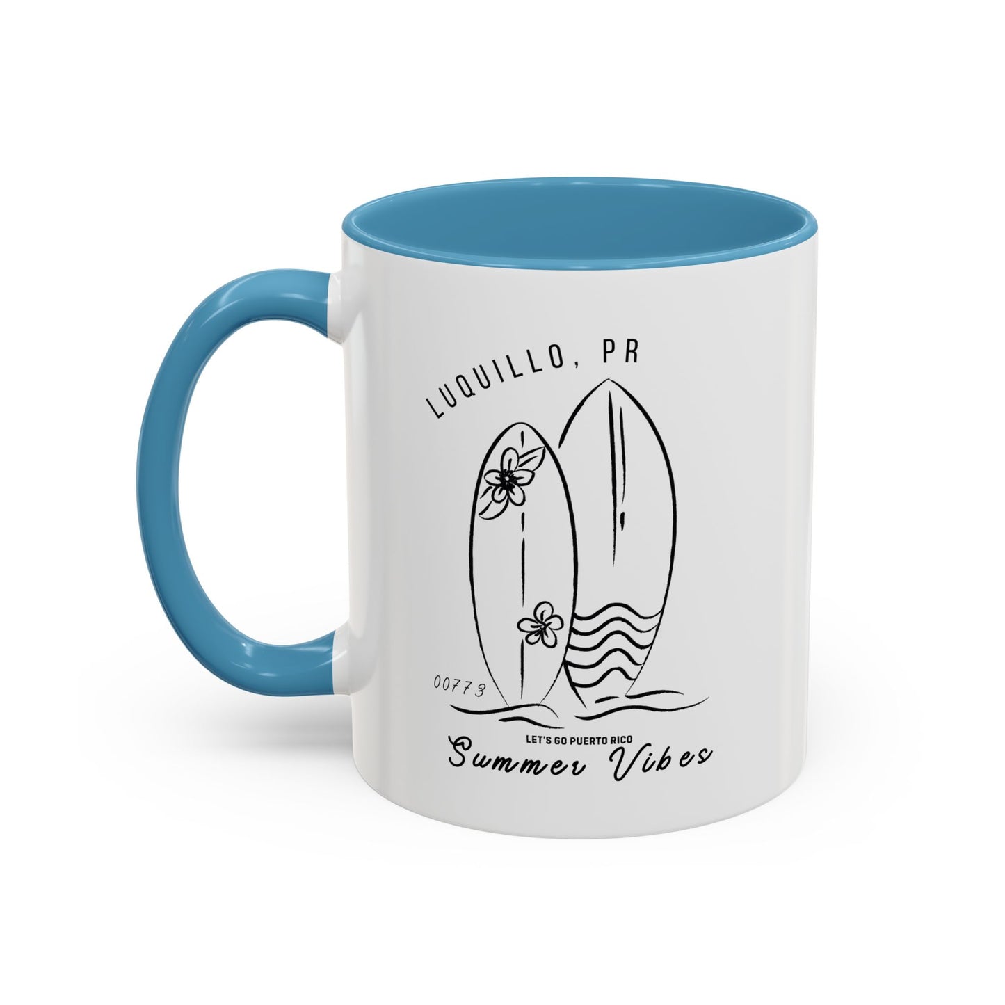 Luquillo Summer Vibes Accent Coffee Mug - 11oz