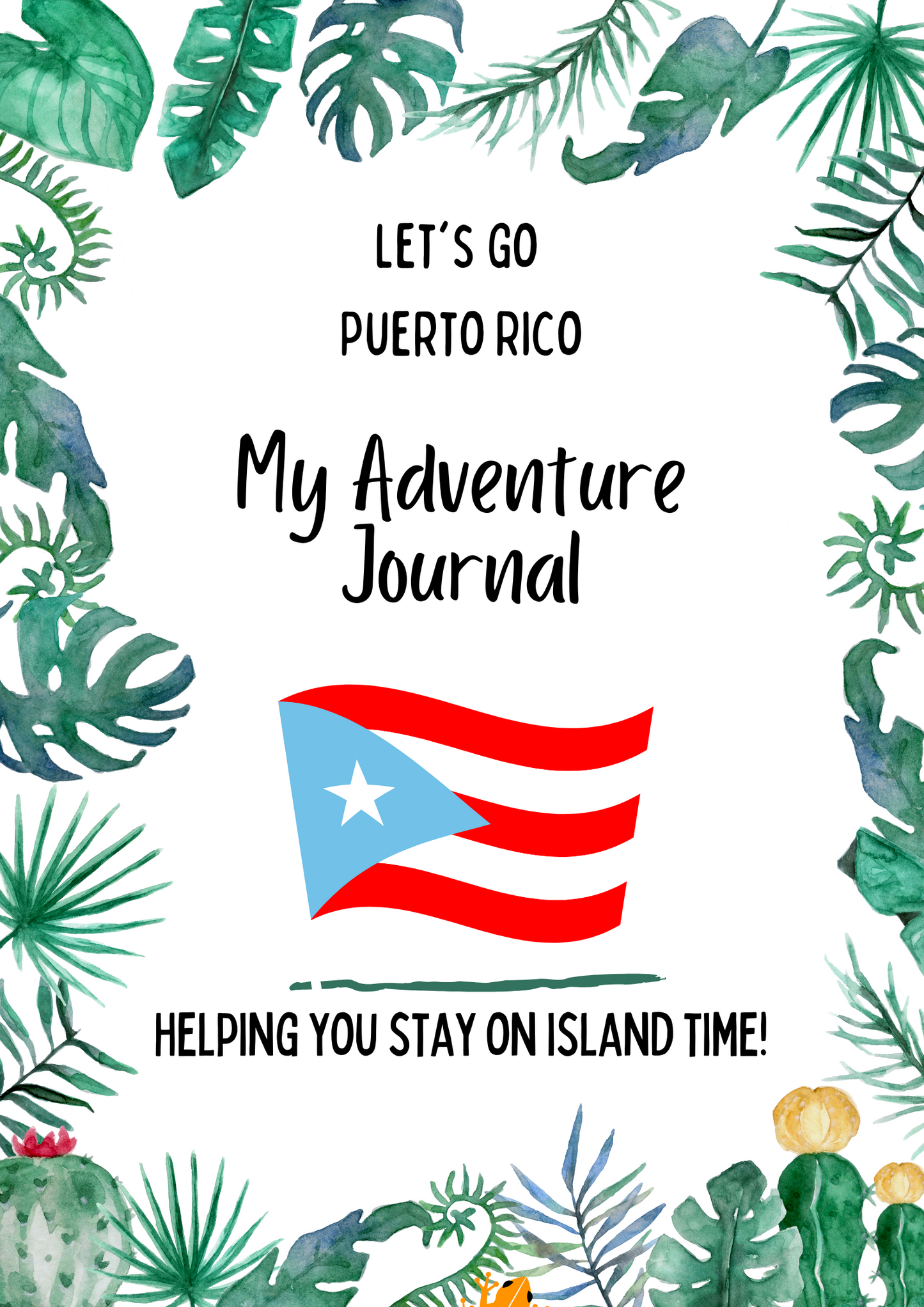 Let’s Go Puerto Rico Adventure Journal for Kids (Digital Download)